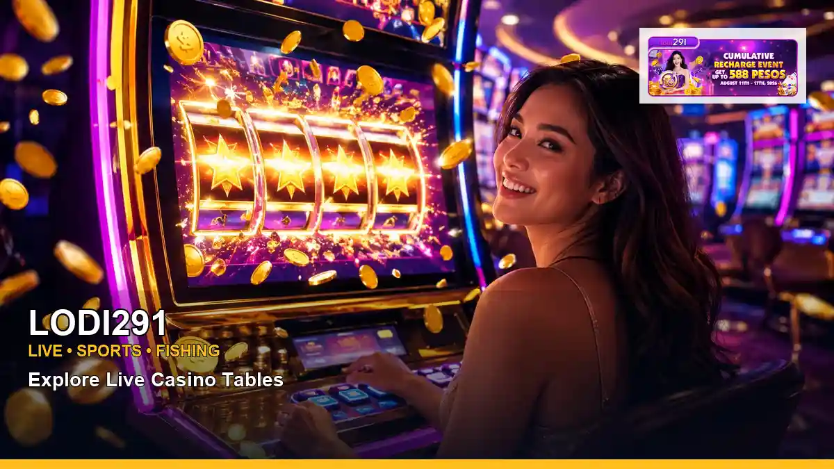 LODI291 gold-lit jackpot slot games in a celebratory layout for Philippine players
