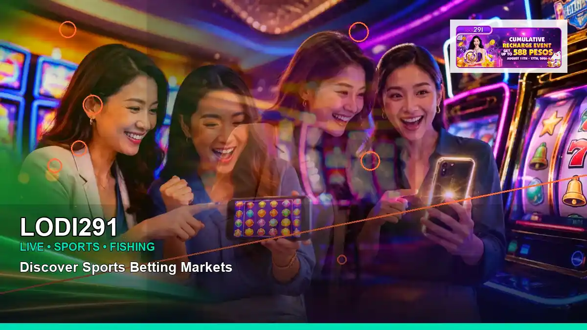 LODI291 reels casino bonus games featuring an adult Filipina casino host with a panoramic reel composition