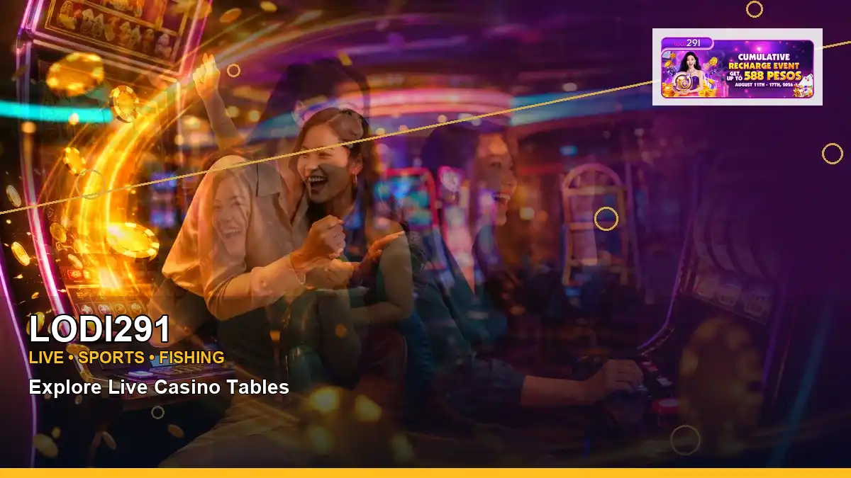 LODI291 high-energy lounge VIP casino rewards in a panoramic reel layout for Philippine players