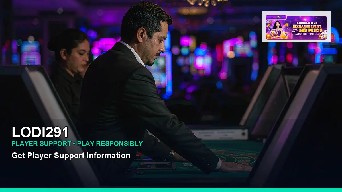 LODI291 live casino table games featuring an adult Filipina casino host with a right-framed composition